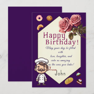 To a pastry chef card