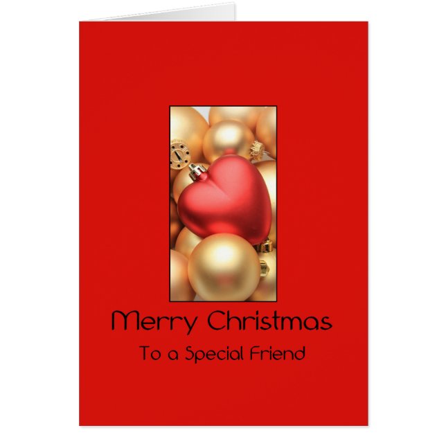 To a Special Friend Merry Christmas card (Front)