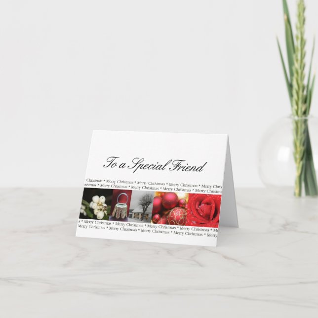 To a Special Friend Merry Christmas card (Front)