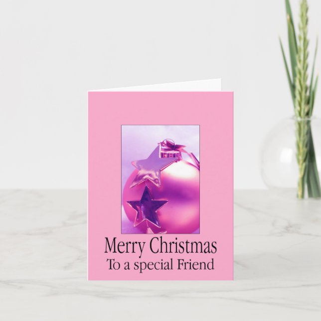 To a Special Friend Merry Christmas card (Front)