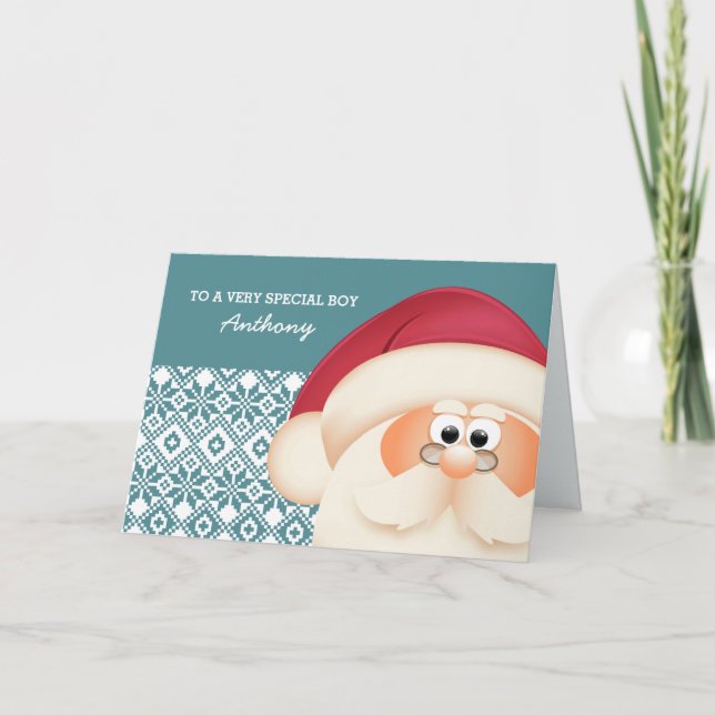 To a Special Kid from Santa Claus. Christmas Cards (Front)