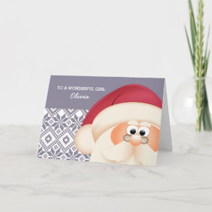 To a Special Kid from Santa Claus. Christmas Holiday Card