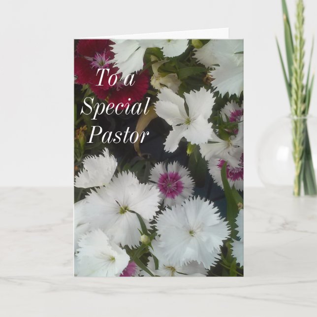 To A Special Pastor Thank You Card (Front)