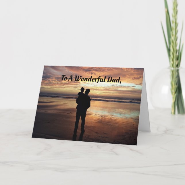 To A Wonderful Dad Card (Front)
