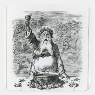 To Absent Friends! Square Sticker