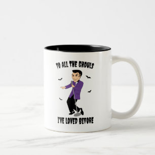 To All The Ghouls I've Loved Before Two-Tone Coffee Mug