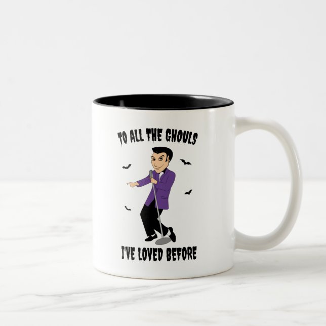To All The Ghouls I've Loved Before Two-Tone Coffee Mug (Right)