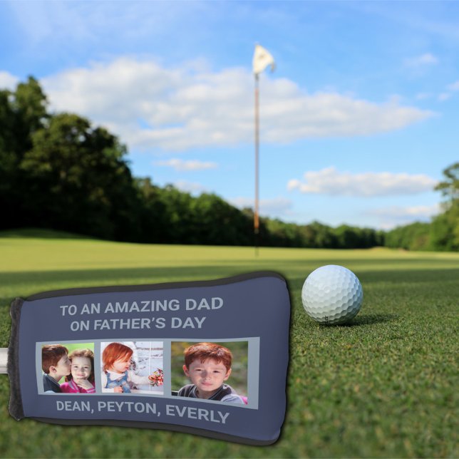 To an Amazing Dad on Father’s Day Custom Photos Golf Head Cover (Creator Uploaded)