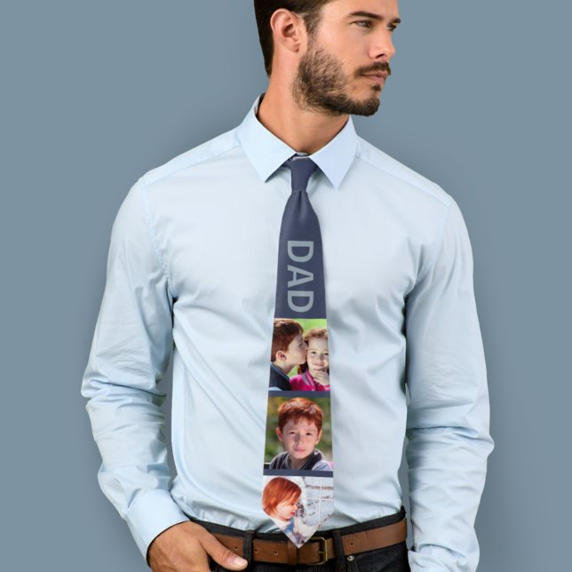 To an Amazing Dad on Father’s Day Custom Photos Tie (Creator Uploaded)