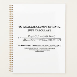 To Analyze Clumps Data Cophenetic Correlation Planner