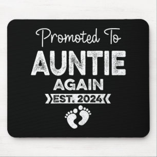 To Auntie Again Est 2024 Pregnancy Announcement 1  Mouse Pad