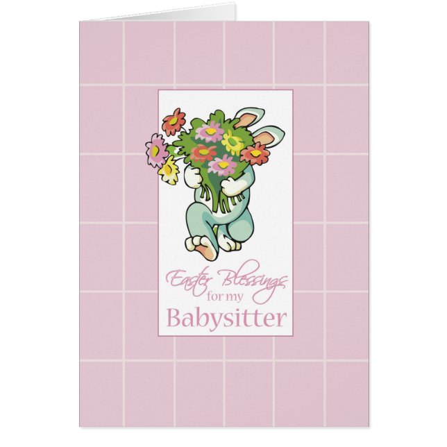 To Babysitter Bouquet of Easter Blessings (Front)