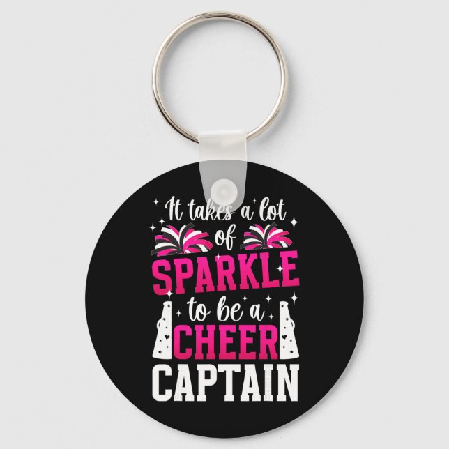 To Be A Cheer Captain Cheerleader Captain  Keychain (Front)