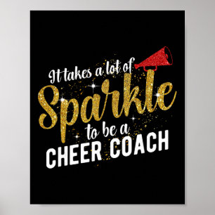 To Be A Cheer Coach Cheerleader Coach Poster
