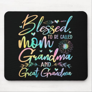 To Be Called Mom Grandma And Great Grandma Flower Mouse Pad