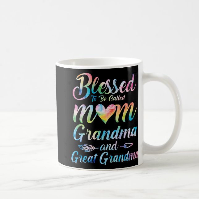 To Be Called Mom Grandma Great Grandma Mother's Da Coffee Mug (Right)