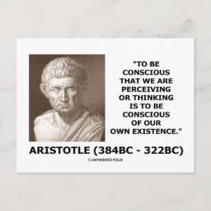 To Be Conscious Perceiving Thinking Our Existence Postcard