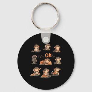 to Be Different Autism Awareness Baby Monkey Punch Keychain