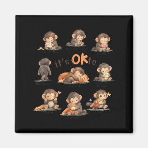to Be Different Autism Awareness Baby Monkey Punch Magnet