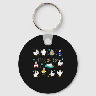 To be different autism goose special education keychain
