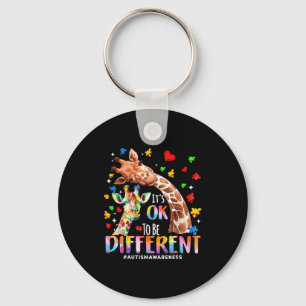 To be different autism mom mama cute giraff autism keychain