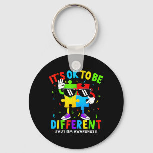 to Be Different for Mom Kids Women Autism Keychain