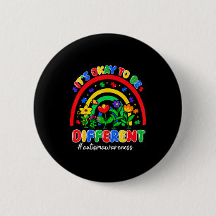 To be different puzzle autism awareness men women 2 inch round button