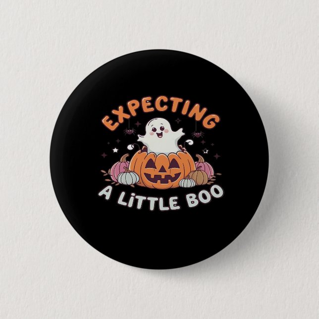 To Be Expecting Little Boo 2 Inch Round Button (Front)