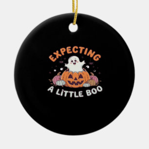 To Be Expecting Little Boo Ceramic Ornament