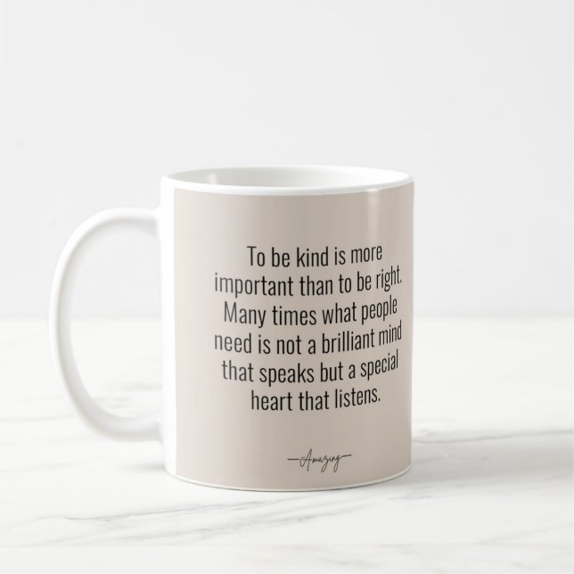 TO BE KIND MUG (Left)