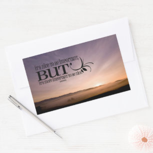 "To be nice" Inspirational Quote Sticker