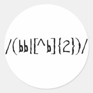 To Be Or Not To Be Classic Round Sticker