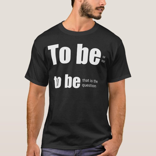 To be or not to be hipster boy quote family T-Shirt (Front)