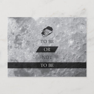 To Be or Not To BE Shakespeare Quotes Postcard