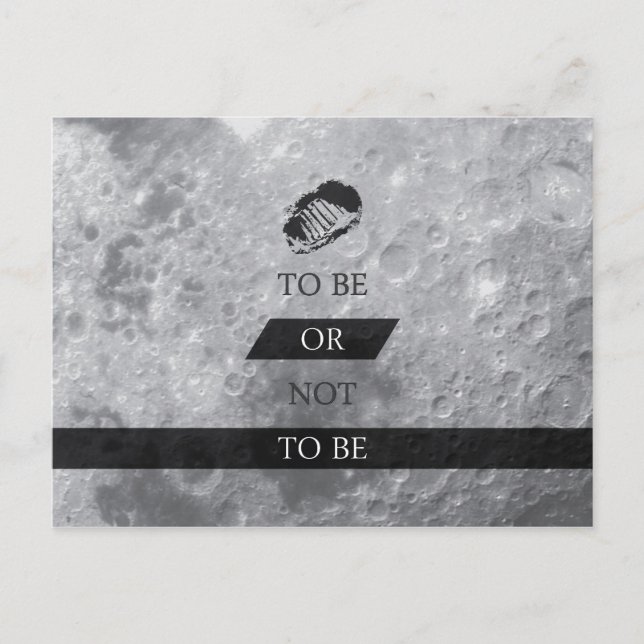 To Be or Not To BE Shakespeare Quotes Postcard (Front)
