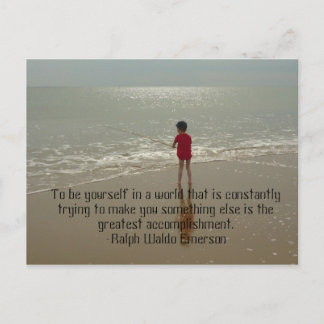 To Be Yourself Postcard