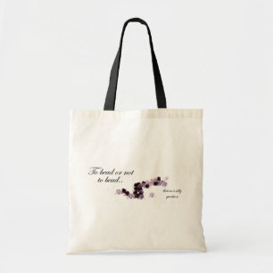 To bead or not to bead tote bag