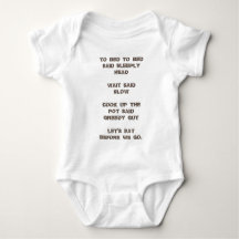 To Bed / Baby Jersey Bodysuit