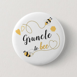 to Bee 2 Inch Round Button