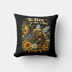 To Bee or Not to Bee Throw Pillow