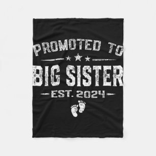 To Big Sister 2024 Mothers Day First Time New Mom Fleece Blanket