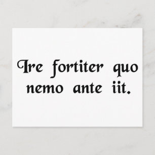 To boldly go where no man has gone before. postcard