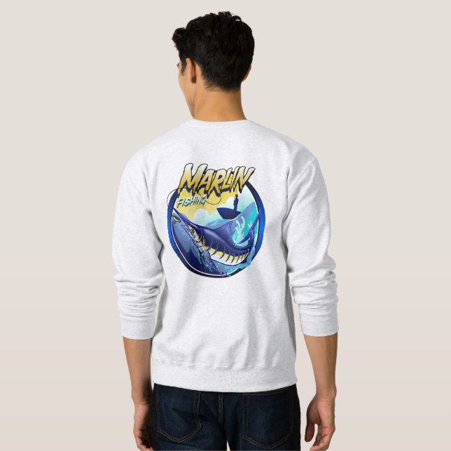 To catch marlin sweatshirt (Back Full)