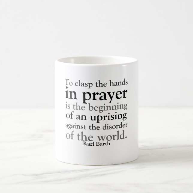 To Clasp the Hands in Prayer Coffee Mug (Center)