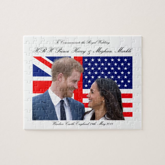 To Commemorate the Royal Wedding Harry and Meghan Jigsaw Puzzle (Horizontal)