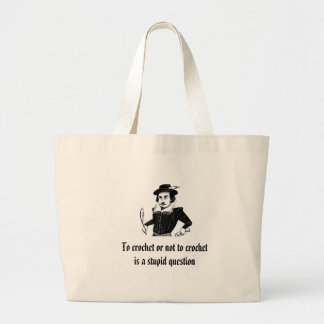 "To crochet or not to crochet" crocheting bag