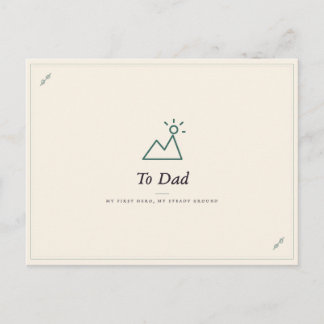 To Dad Postcard | Heartfelt Father's Love Card | G