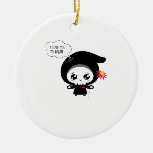 To Death - Funny Valentines Day Classic Ceramic Ornament