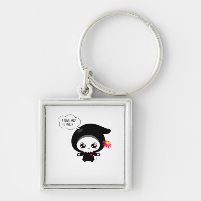 To Death - Funny Valentines Day Classic Keychain (Front)