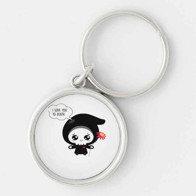 To Death - Funny Valentines Day Classic Keychain (Front)